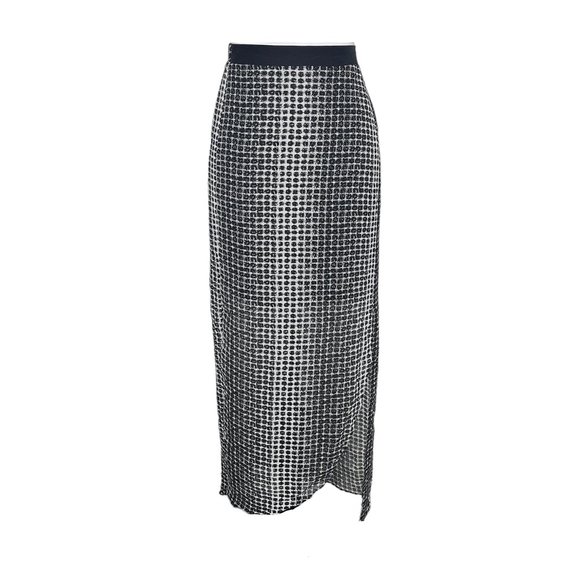 BCBGeneration Dresses & Skirts - NWT BCBGeneration Black Pattern Polyester Light Skirt Size S